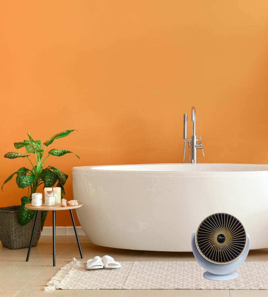 Caldobagno Stufa Elettrica Termoventilatore Stufetta 1 Potenza 900W Regolabile