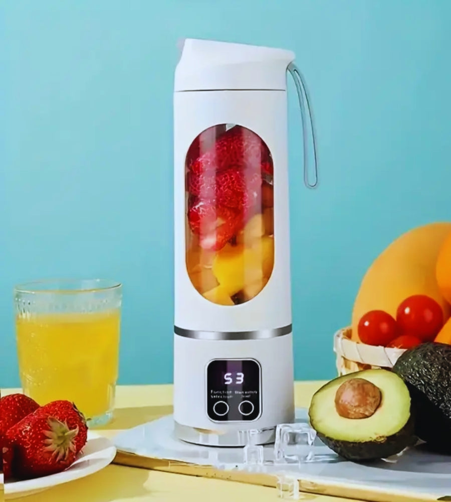 Mini Frullatore Portatile USB 25 W Smoothie Estrattore Frutta a Batteria 450 ML