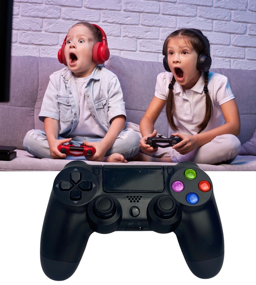 Controller Wireless Compatibile Plays 4 Gamepad Dual S. Vibrazione Joypad