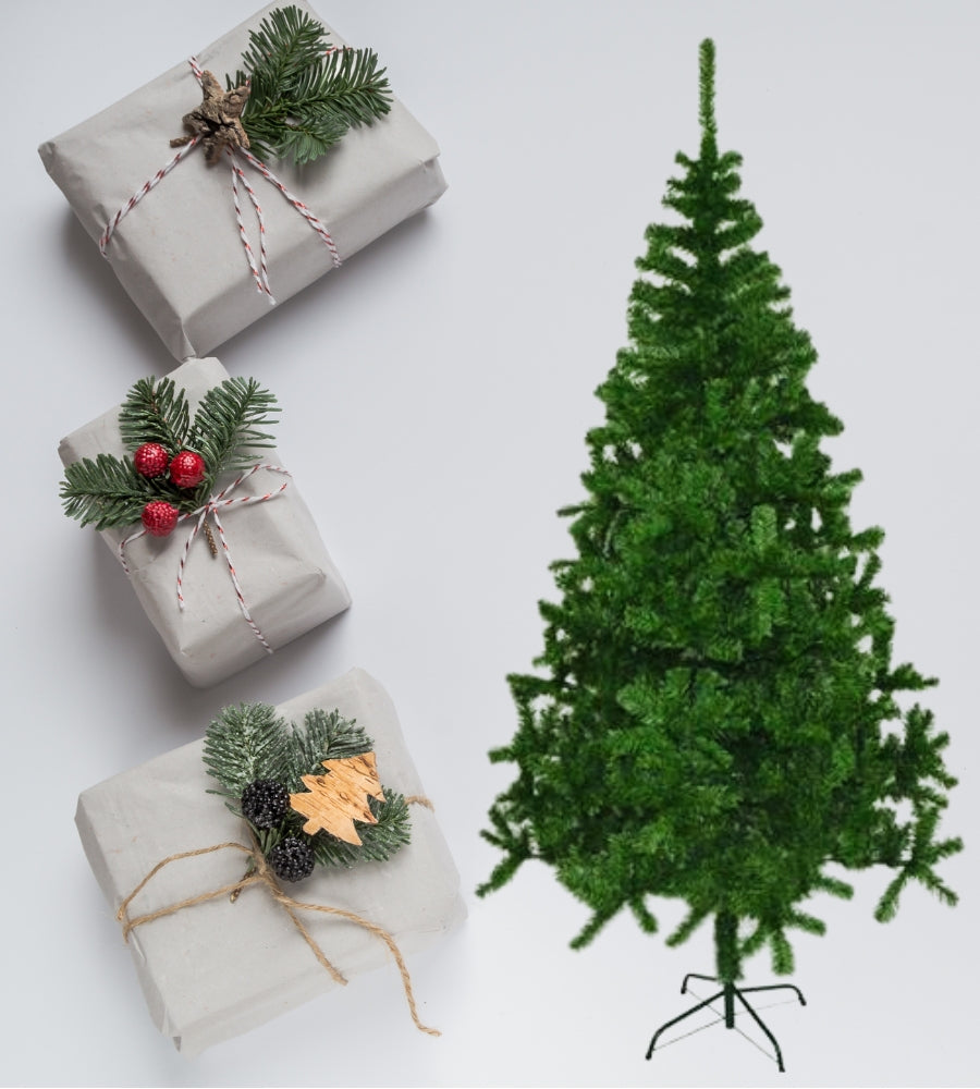Albero di Natale Artificiale 180 cm Folto Verde Abete Realistico 550 Punte