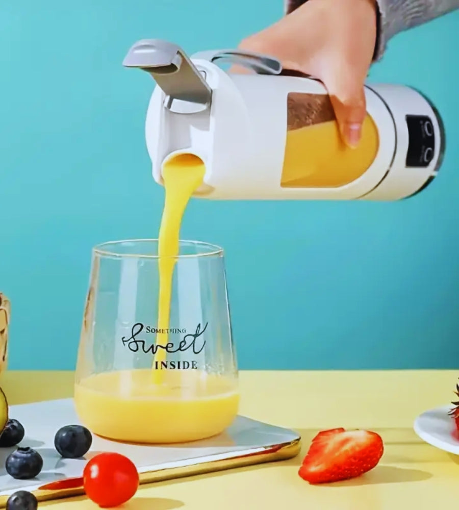 Mini Frullatore Portatile USB 25 W Smoothie Estrattore Frutta a Batteria 450 ML