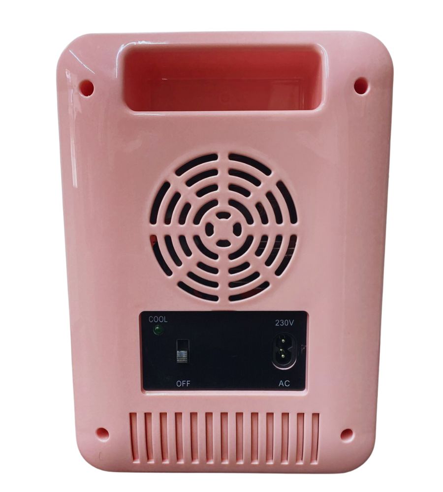 Mini Frigo Portatile Frigorifero Mini Bar da Camera 4L 220V Maniglia Vintage