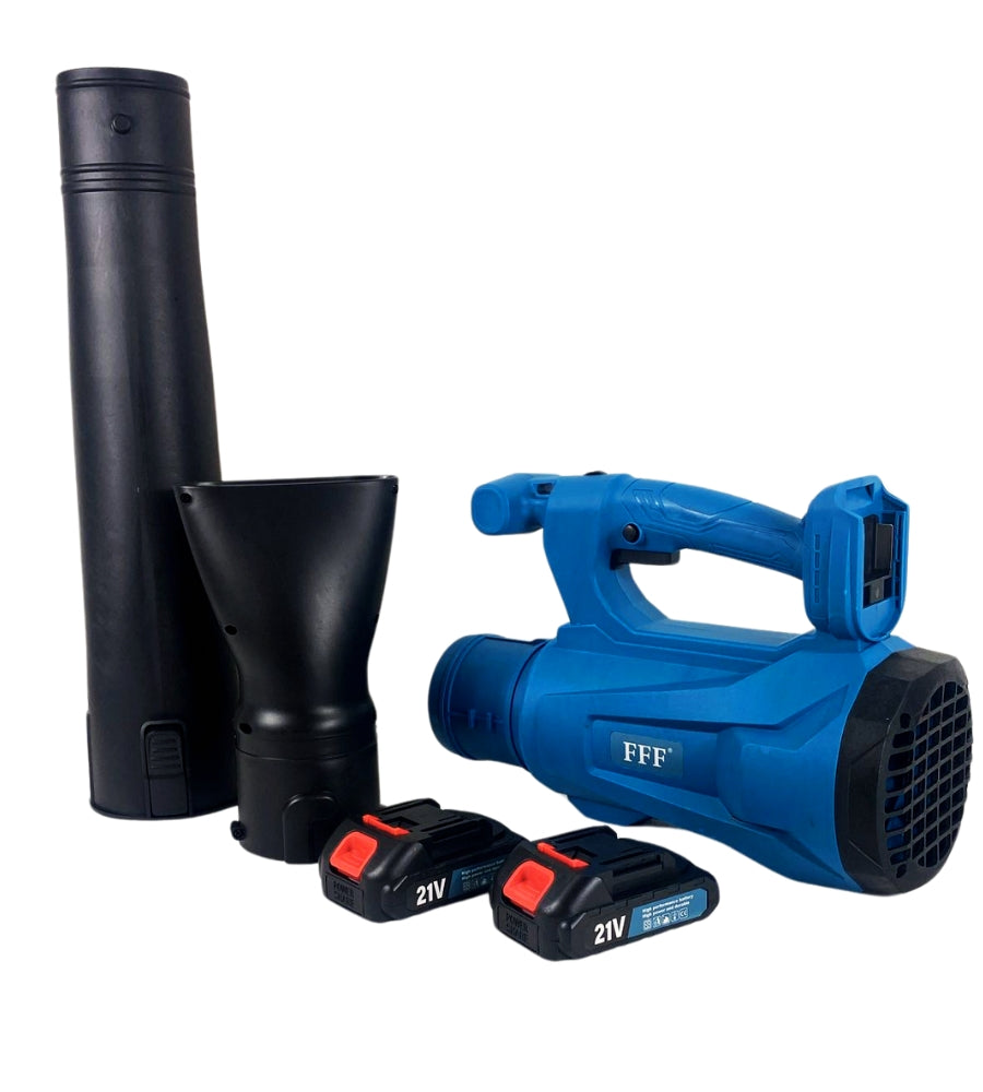 Soffiatore Batteria Potente 6 Velocita' 2 Batterie 21V Foglie Giardino Campeggio