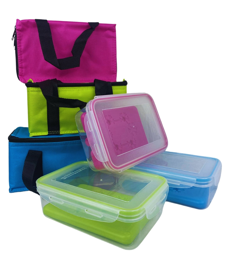Borsa Termica con Contenitore Ermetico 1Lt e Freezerino Borsa Frigo Porta Pranzo