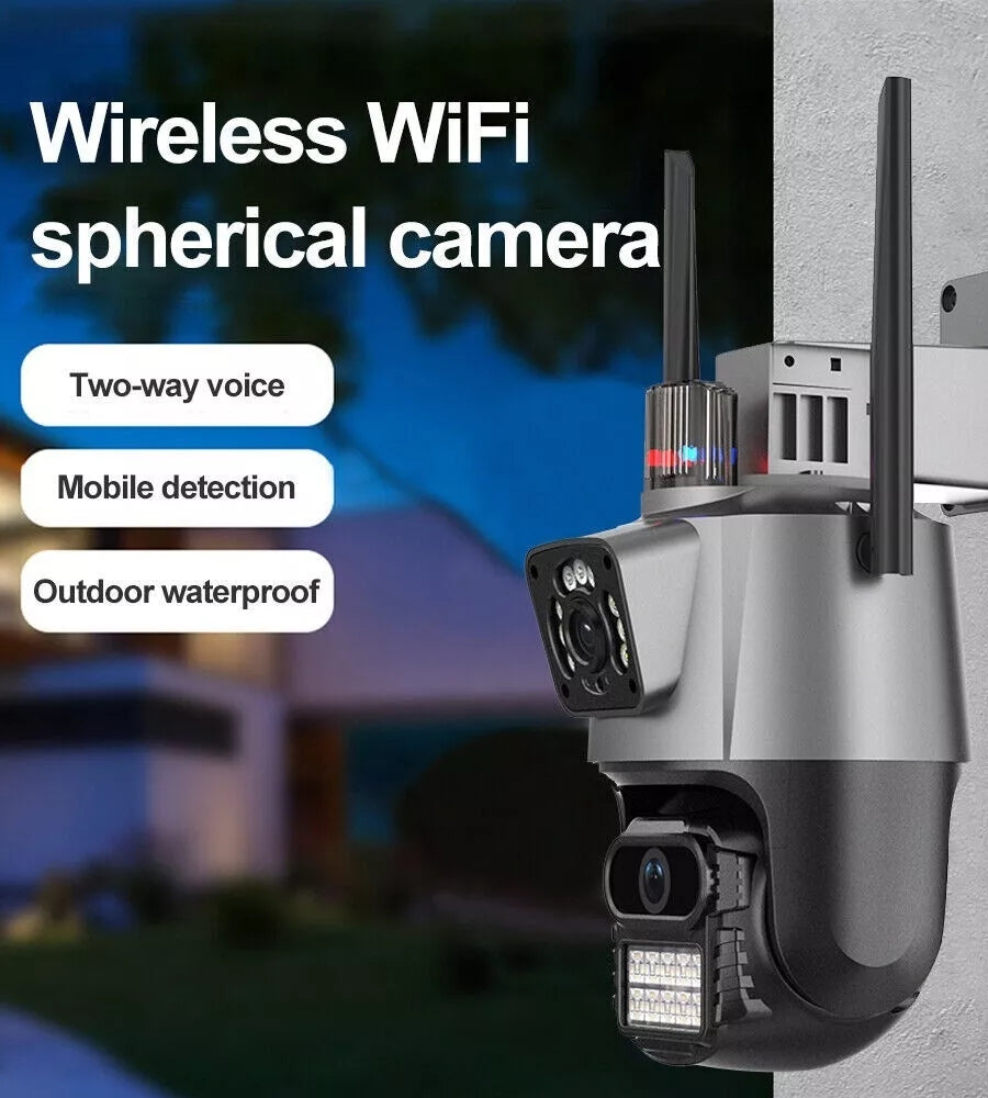 Telecamera WiFi ICSEE Sicurezza Motorizzata 4K Doppio Obiettivo Esterno IP66