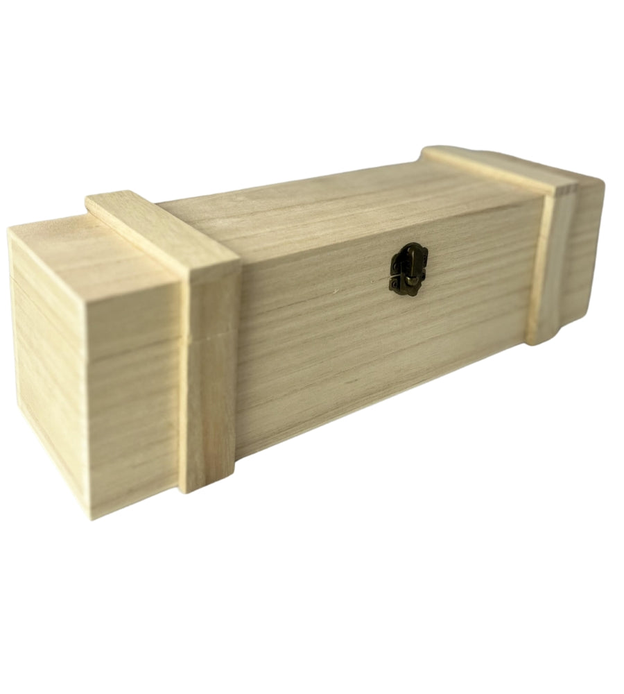 Cassetta Portabottiglie in Legno Rettangolare Scatola Bottiglie Vino Decoupage