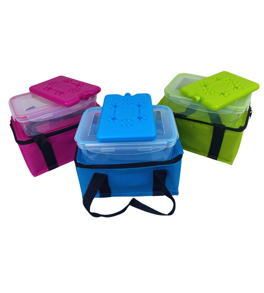 Borsa Termica con Contenitore Ermetico 1Lt e Freezerino Borsa Frigo Porta Pranzo