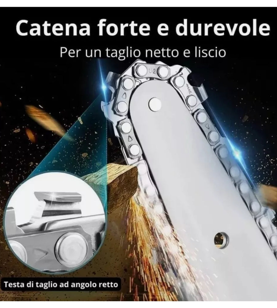 Forbice da Potatura + Motosega 6" Doppia Batteria 48V Cesoia Elettrica Mini Sega
