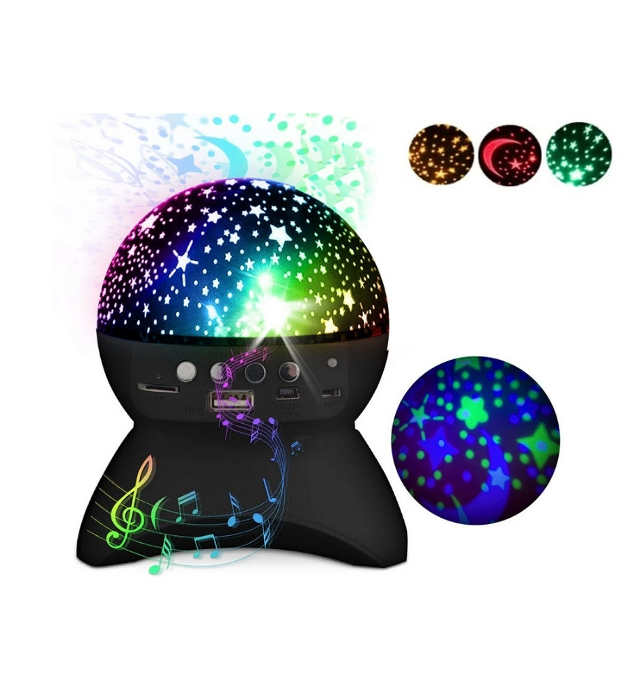 Lampada Proiettore di Stelle LED con Speaker Cassa Bluetooth USB