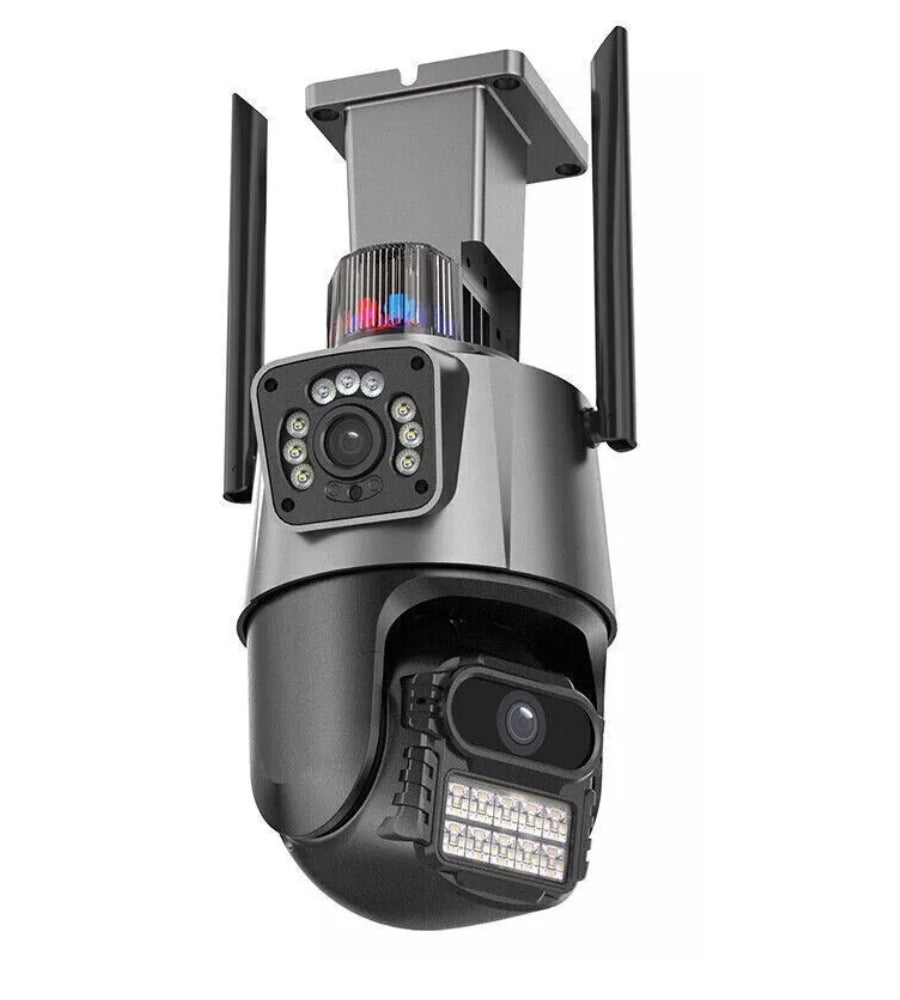 Telecamera WiFi ICSEE Sicurezza Motorizzata 4K Doppio Obiettivo Esterno IP66