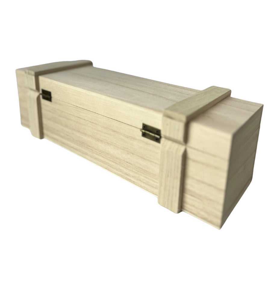 Cassetta Portabottiglie in Legno Rettangolare Scatola Bottiglie Vino Decoupage