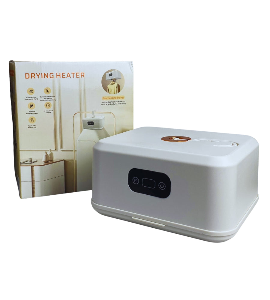 Asciugabiancheria Box Asciugatrice Elettrica Portatile Pieghevole con Timer 600W