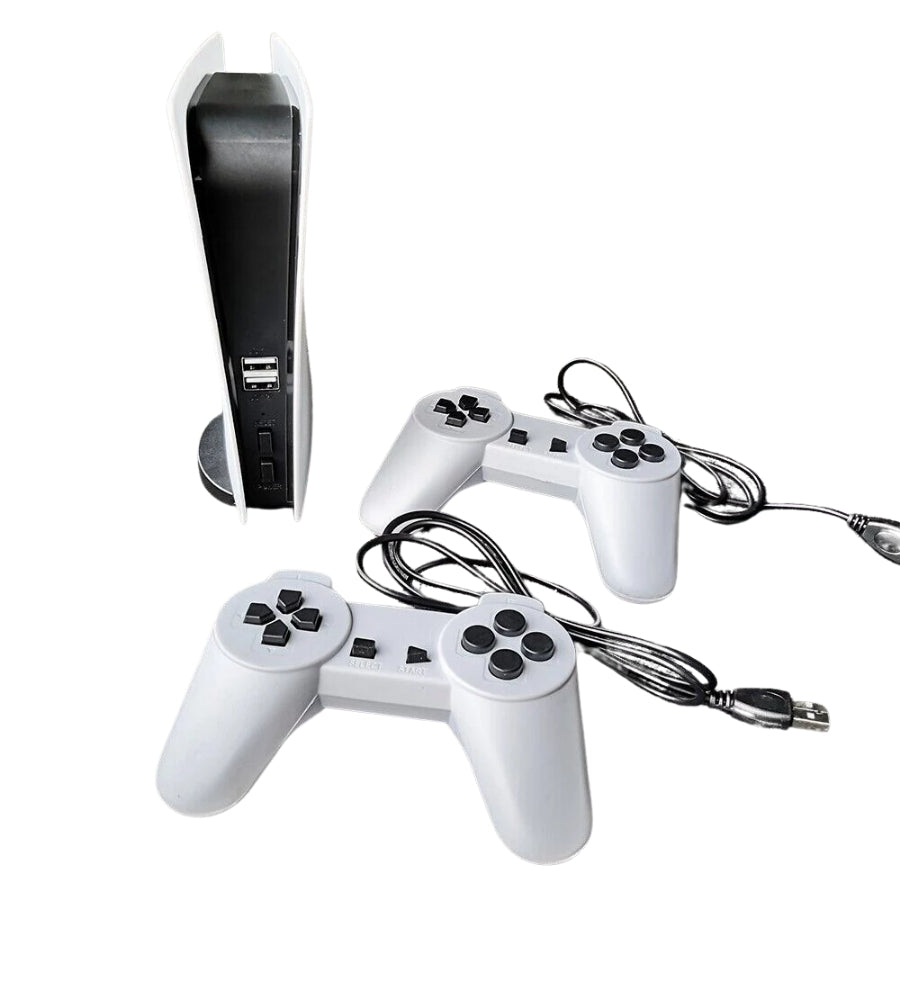 Console Game Station 5 con 200 Giochi Videogioco Retro' 2 Controller Cablati
