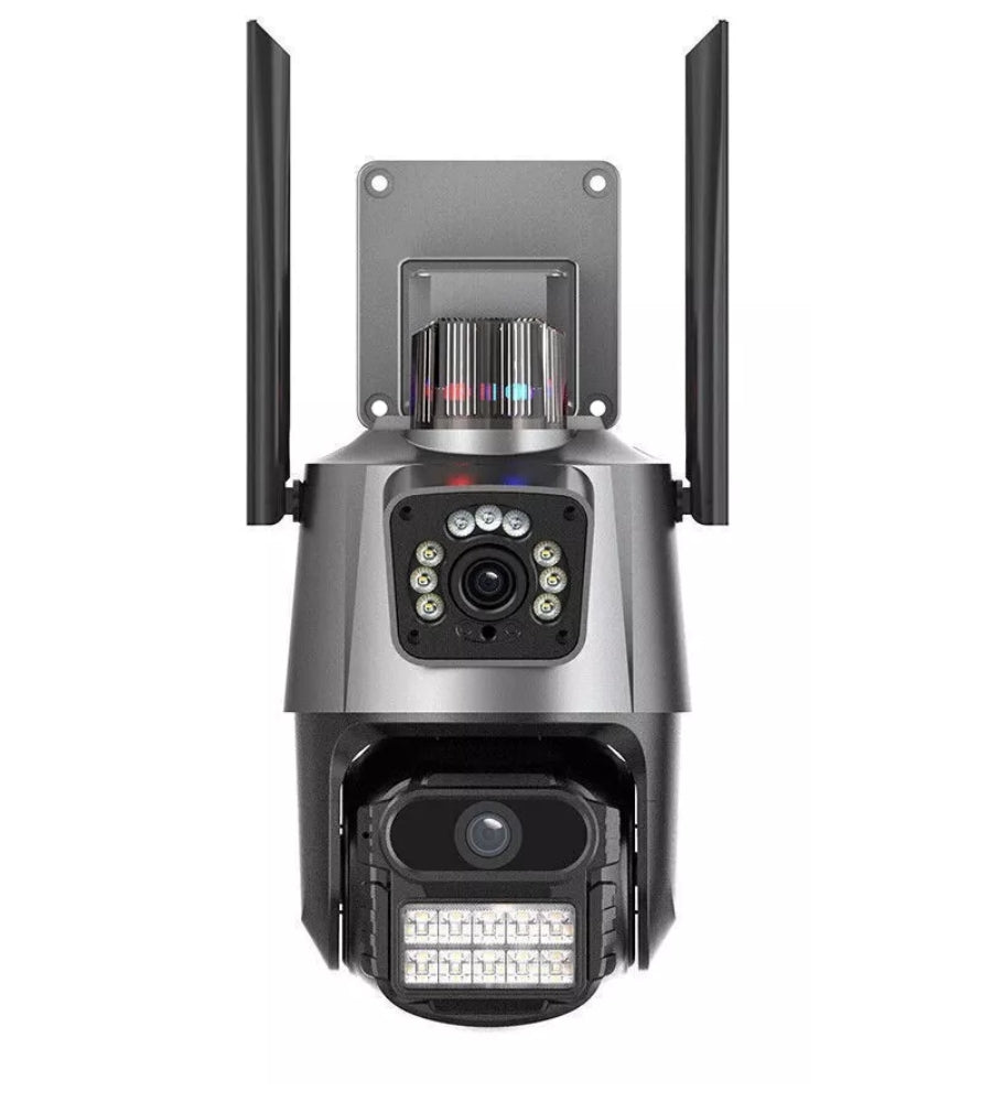 Telecamera WiFi ICSEE Sicurezza Motorizzata 4K Doppio Obiettivo Esterno IP66