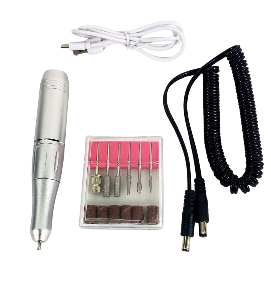 Fresa per Unghie Batteria USB Professionale 45000 RPM Lima Elettrica per Unghie