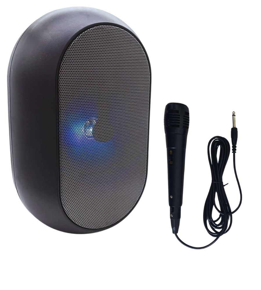 Speaker Cassa Bluetooth 5.0 Altoparlante Portatile TWS Microfono Luci LED