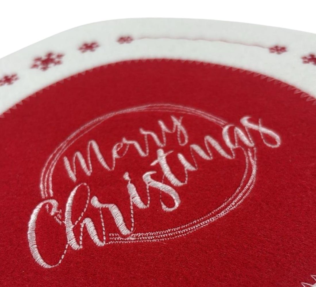 Pack 4 Sottopiatti Natalizi Buone Feste Decorazioni Tavola 30 cm Addobbi Natale