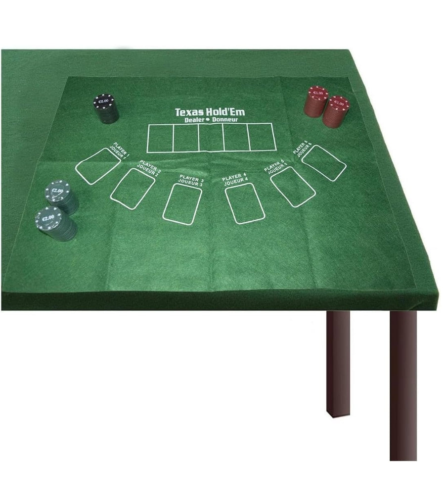 Fair Set Poker in Astuccio con Cerniera Portatile 150 fiches Carte e Tappeto Incluso