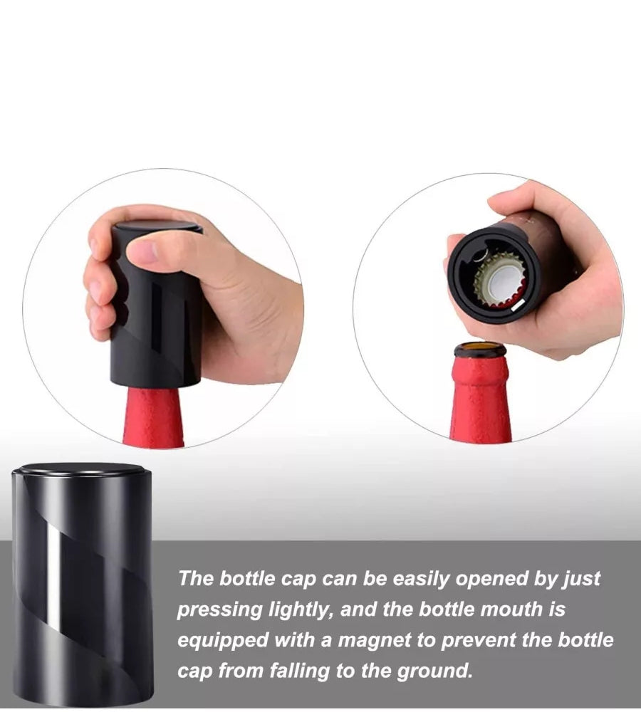 Apribottiglie Cavatappi Con Pressione Su Bottiglia Birra Magnetico Stappa Tappo