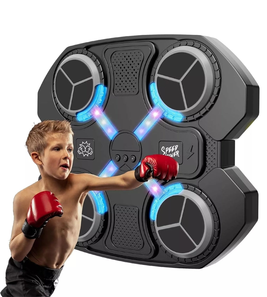 Macchina da Boxe Ritmo Musicale Bluetooth Boxing Machine con Guantoni Bambini
