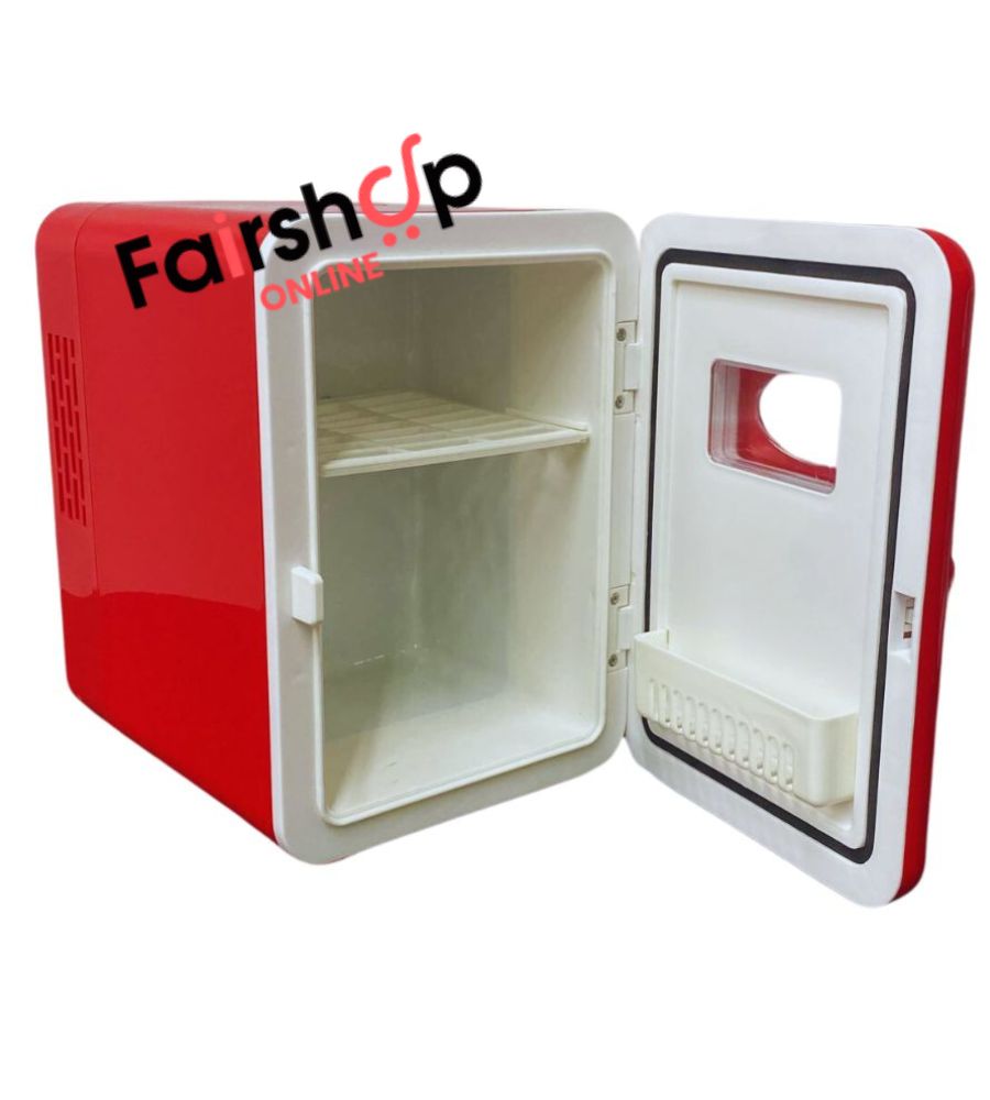 Mini Frigo Portatile Frigorifero Mini Bar da Camera 4L 220V Maniglia Vintage