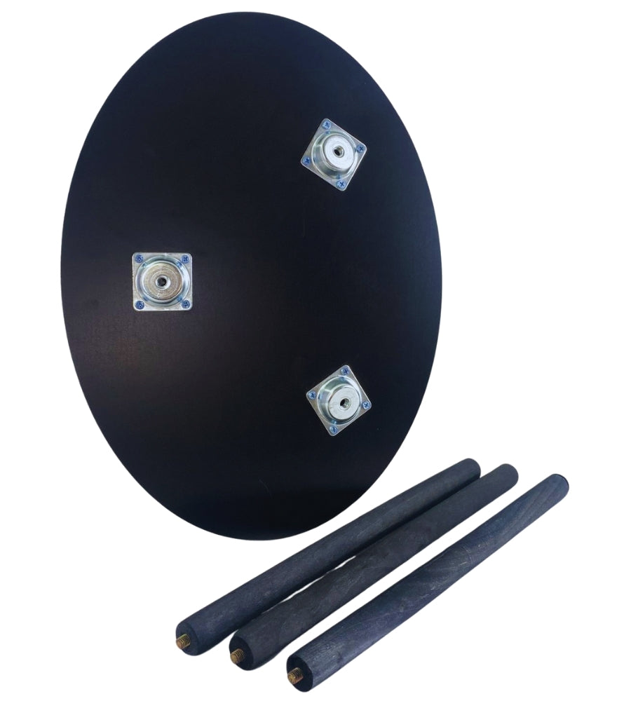 Tavolino Salotto Basso Tavolo Ovale da Soggiorno Camera Ufficio 46x34 H39 cm