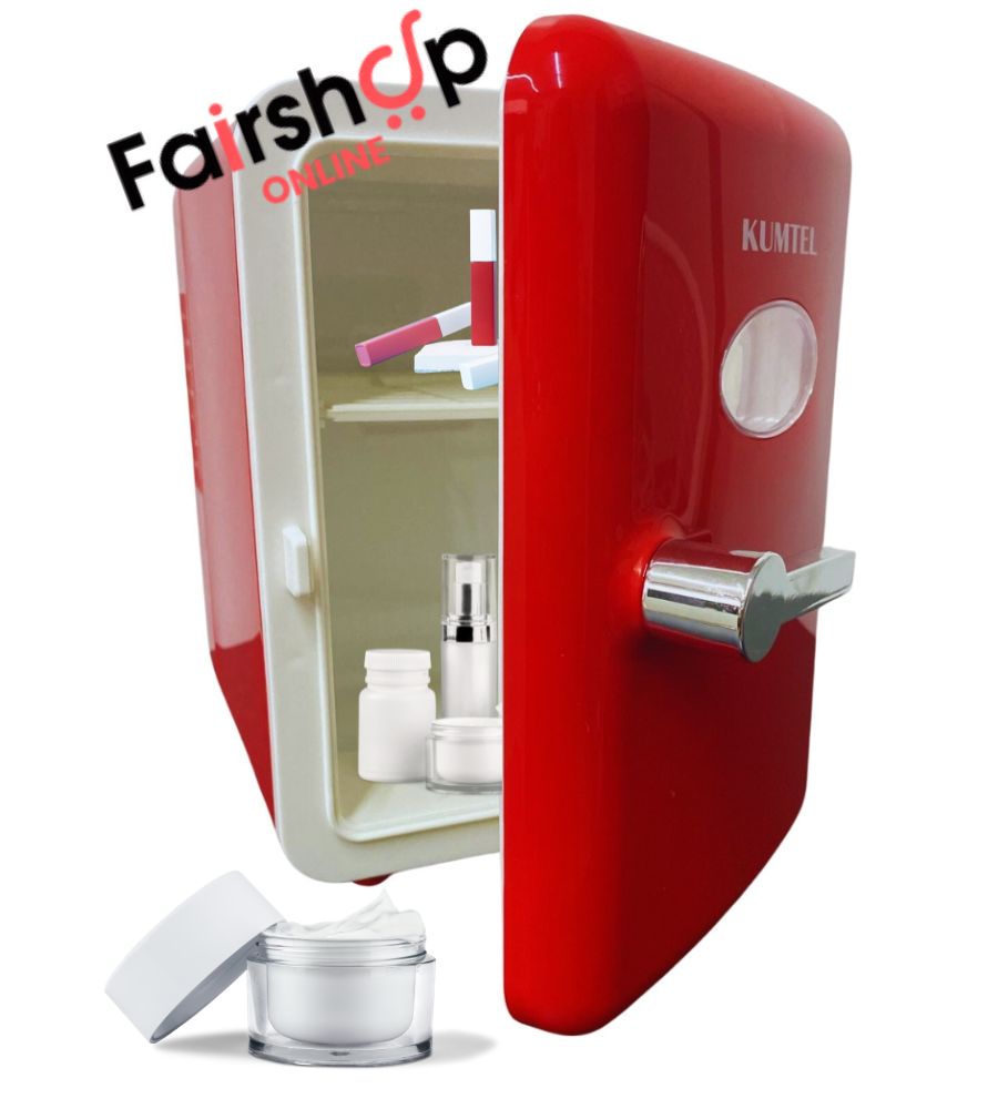 Mini Frigo Portatile Frigorifero Mini Bar da Camera 4L 220V Maniglia Vintage