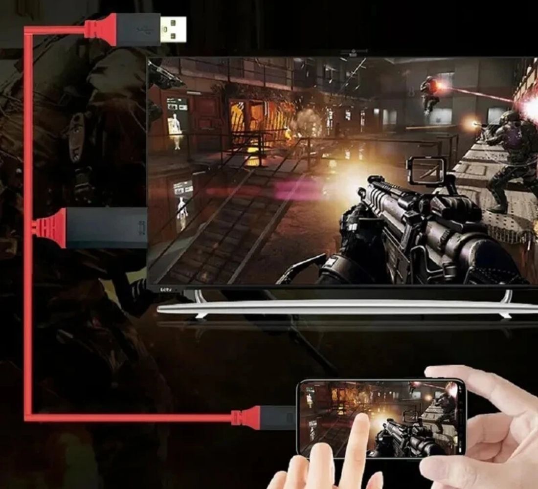 Cavo HDTV Video Mirroring Full HD Streamer 1080P USB HDMI MHL IPhone