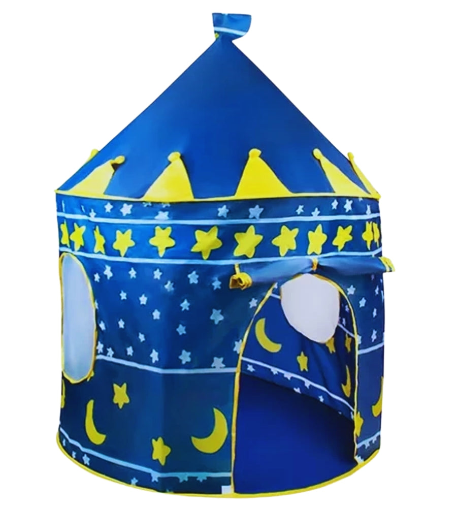 Tenda da Gioco Bambino Palazzo Blu Castello Magia Casa Giardino 135 x 105 cm