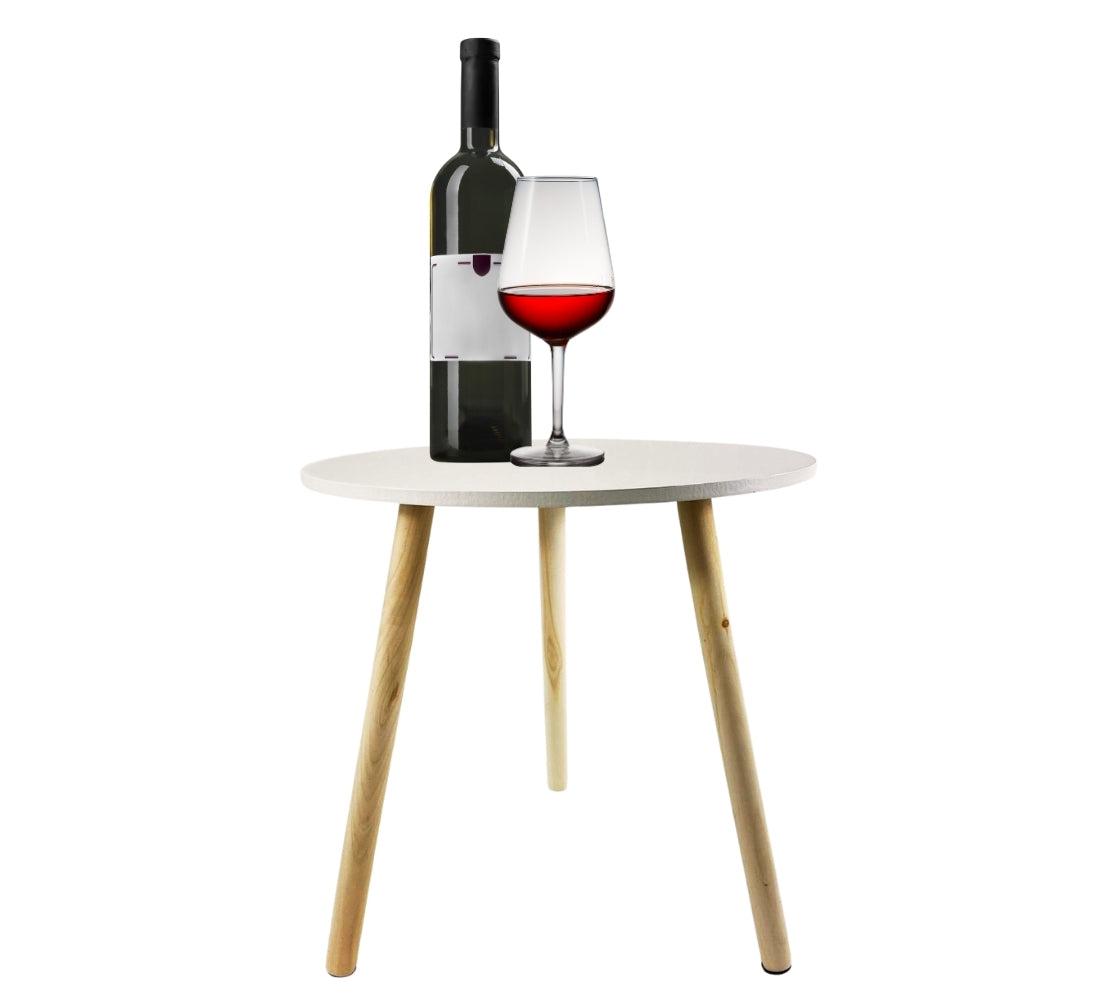 Tavolino Salotto Basso Tavolo Rotondo Soggiorno Camera Ufficio 38x38 H39 cm