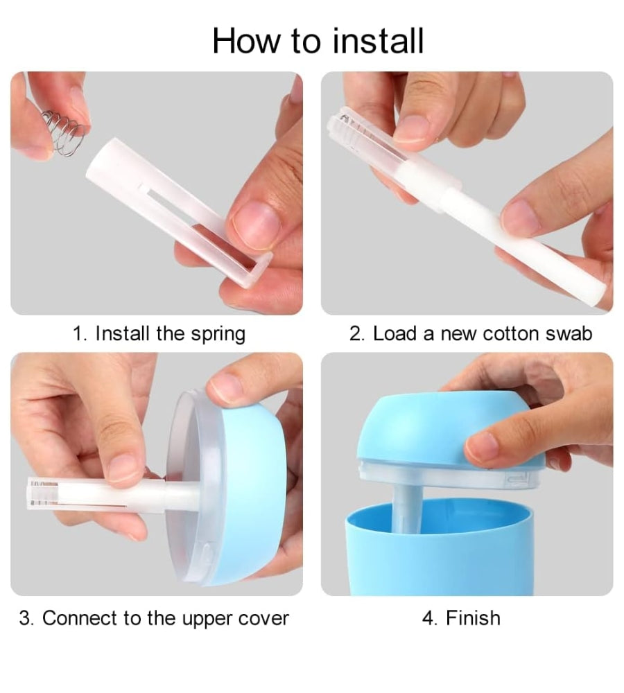 Umidificatore Aria per Auto Diffusore di Olio Essenziale LED 300 Ml Casa Ufficio
