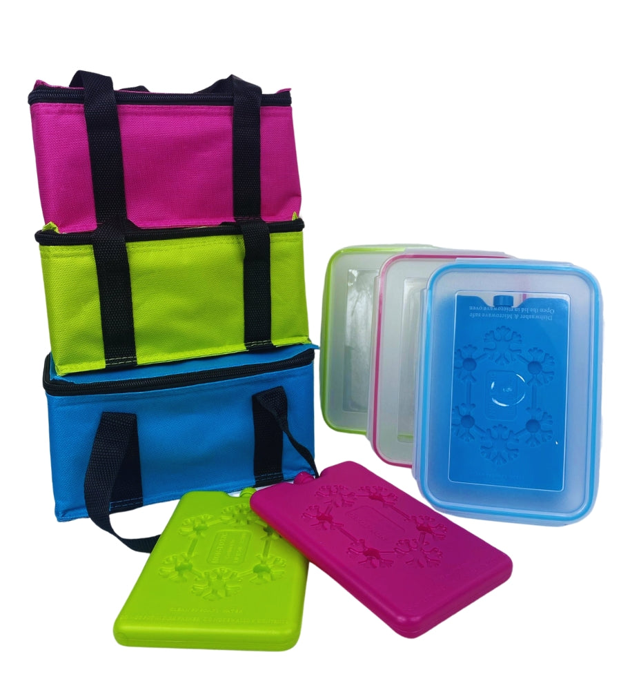 Borsa Termica con Contenitore Ermetico 1Lt e Freezerino Borsa Frigo Porta Pranzo
