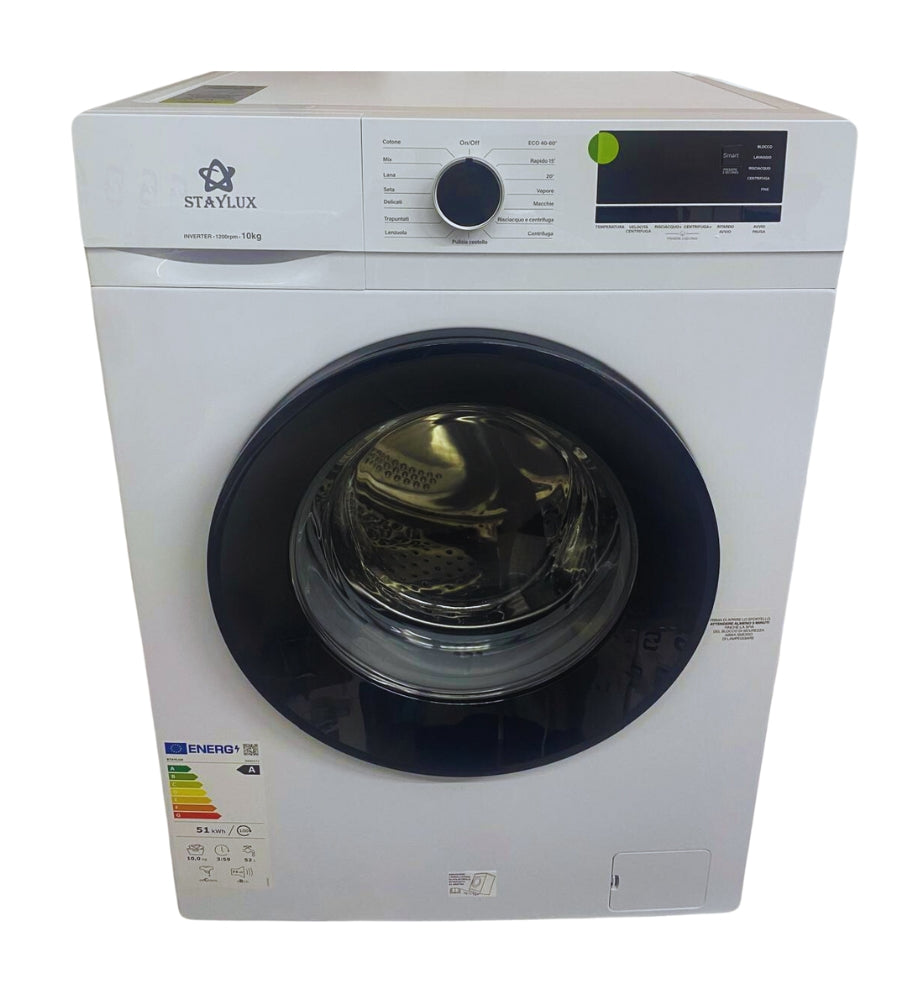 Lavatrice 10 Kg Carica Frontale Inverter Classe A Centrifuga 1200G Spessore 59cm