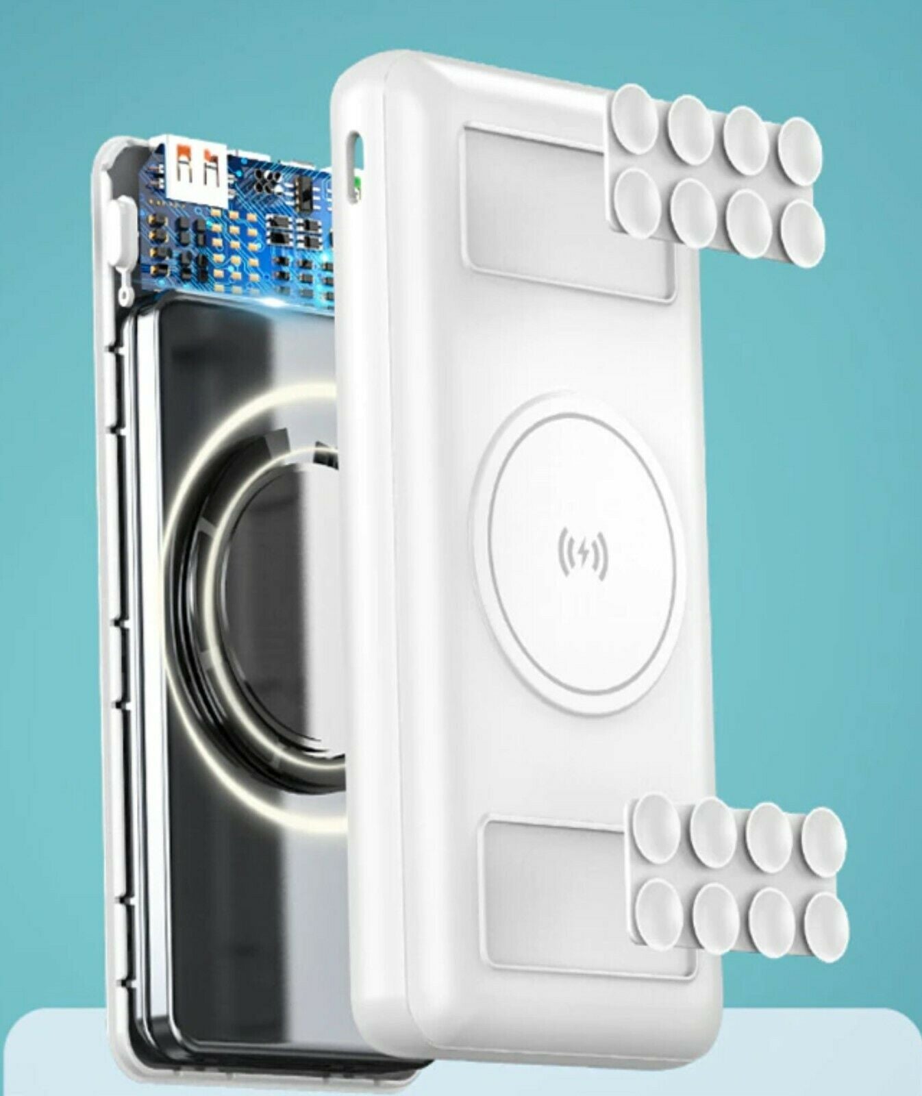 Caricabatteria Power Bank QI Induzione WIFI Batteria Portatile 8800 mAh Rapido