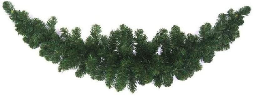 Ghirlanda Natalizia Cornicione 120cm 112 Punte Festone Decorazioni Natale JD240