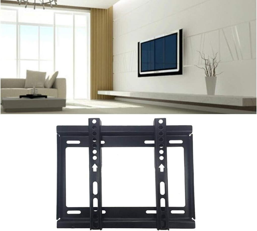 Supporto Tv Staffa Parete Robusta per TV Led Smart Monitor Fissa 14 A 42 Pollici