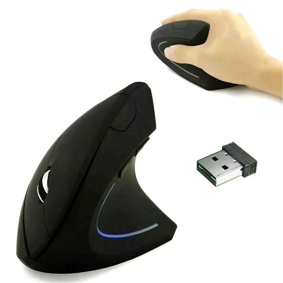 Mouse Ottico Verticale Wireless Batterie Presa Ergonomica 1600 DPI Gam –  Fair Shoponline