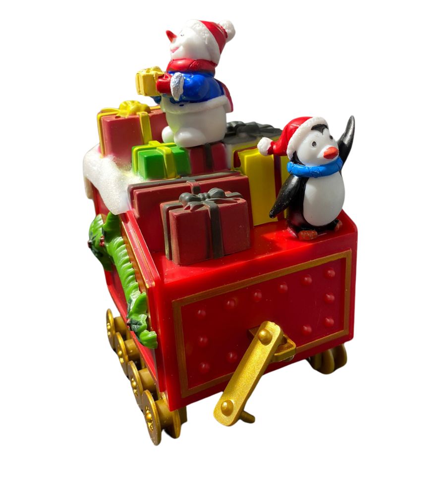 Trenino Natalizio per Albero di Natale Pista ø 135cm Locomotiva 46x14 Luci Suoni