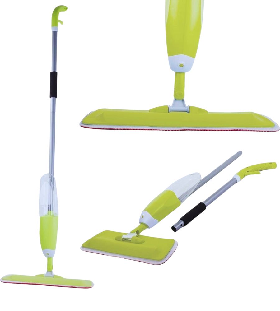 Scopa Spray Lavapavimenti con Panno Microfibra Igienizzante 2 IN 1 Lava Asciuga Fair