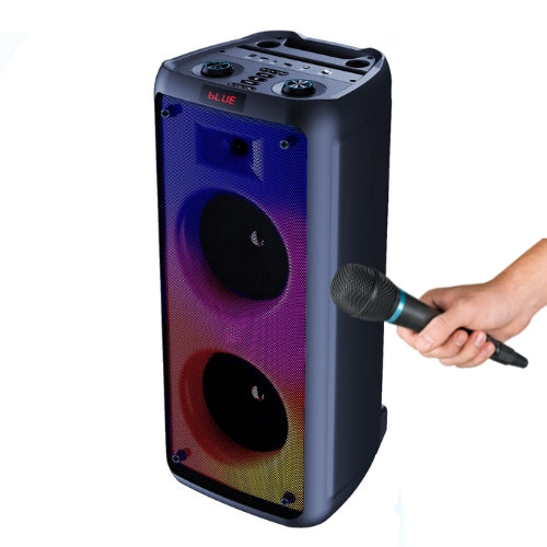 Cassa Bluetooth Carrellata TWS Altoparlante LED Portatile Microfono Telecomando