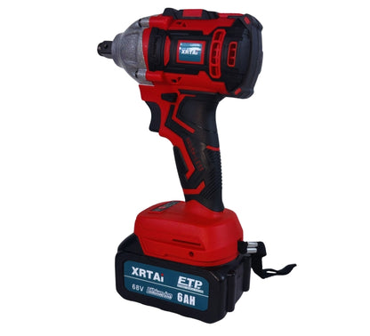 Avvitatore ad Impulsi 2 Batteria 68V 6AH Trapano Pistola Pneumatico + Accessori