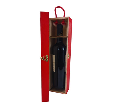 Cassetta Portabottiglie in Legno Natalizio Scatola Bottiglie Vino Decorato