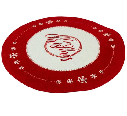 Pack 4 Sottopiatti Natalizi Buone Feste Decorazioni Tavola 30 cm Addobbi Natale