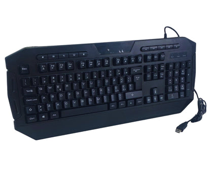 Tastiera Gaming Retroilluminata LED 7 Colori Multimediale QWERTY Italia USB