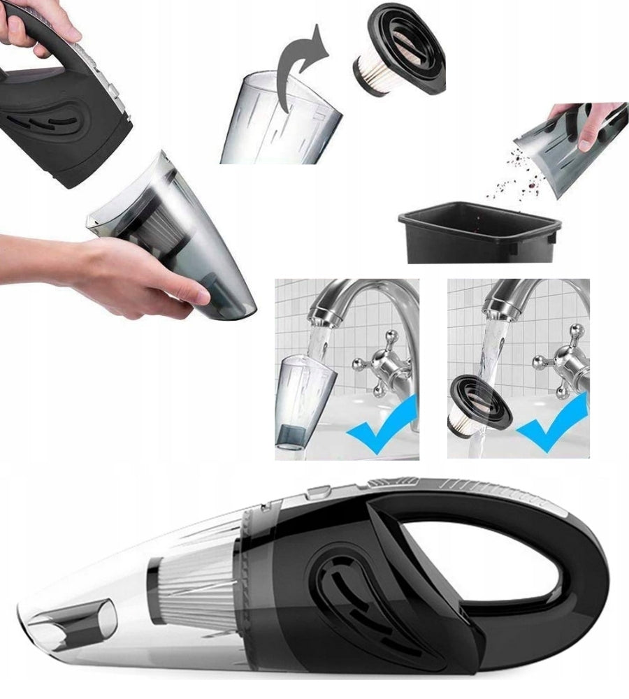 Aspirapolvere Senza Fili Portatile Senza Sacco Ricaricabile Accessori Auto 120w