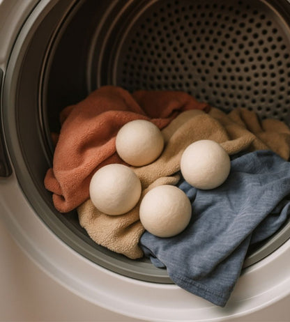Palle di Lana per Asciugatrice 6 Palline Ammorbidente Naturale Bucato Morbido