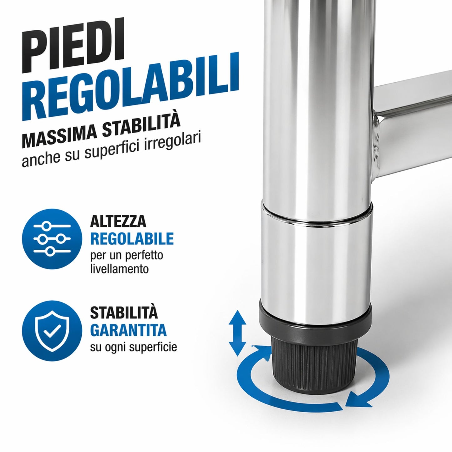 Lavello da Cucina Esterno Metallo con Rubinetto 75x40x83 cm Mobile Ripiani