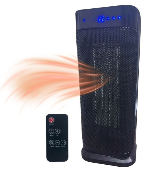 Stufa Elettrica 2000W PTC Termoventilatore con 3 Modalità Oscillante Timer