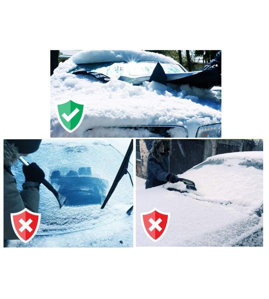 Telo Copri Parabrezza Auto Magnetico Antigelo Parasole Double Face 160x120 cm