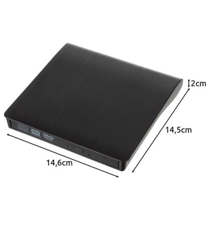 Lettore DVD Esterno Legge CD DVD /RW USB 2.0 PC Portatile Notebook